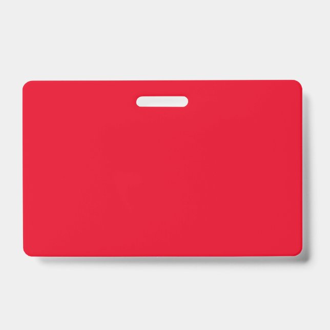 Custom Plastic Badge – Horizontal Design ID Badge (Front)