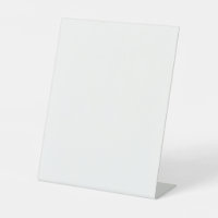 Custom Plastic Pedestal Sign – 8" x 10" Display