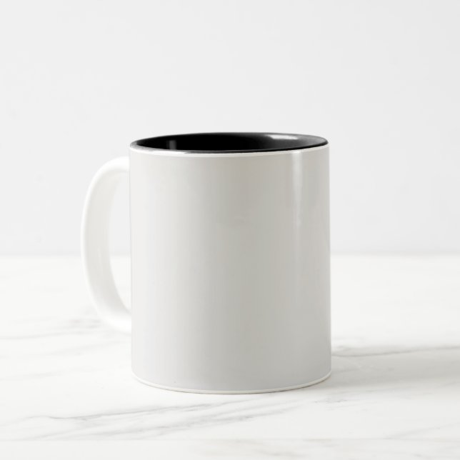 Custom Platinum White Mug – 11 oz (Front Left)