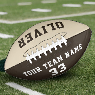 Custom Player Name Number Team American Football