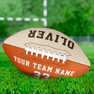 Custom Player Name Number Team Football American Football