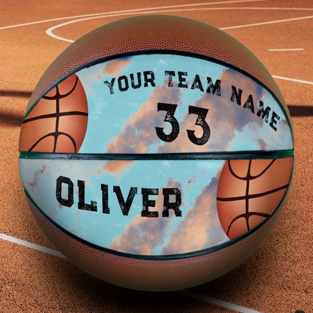 Custom Player Name & Number Team Keepsake Basketball (Creator Uploaded)