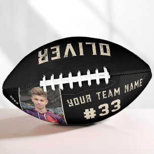 Custom Player Name & Number Team Name Photo American Football