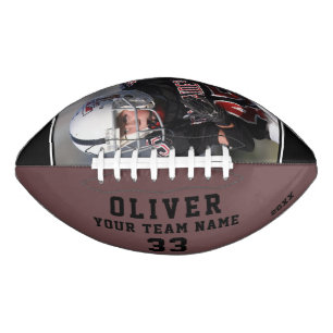 Custom Player Name Number Team Photo  American Football