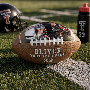 Custom Player Name Number Team Photo American Football