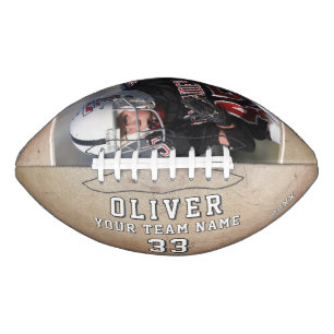 Custom Player Name Number Team Photo American Football