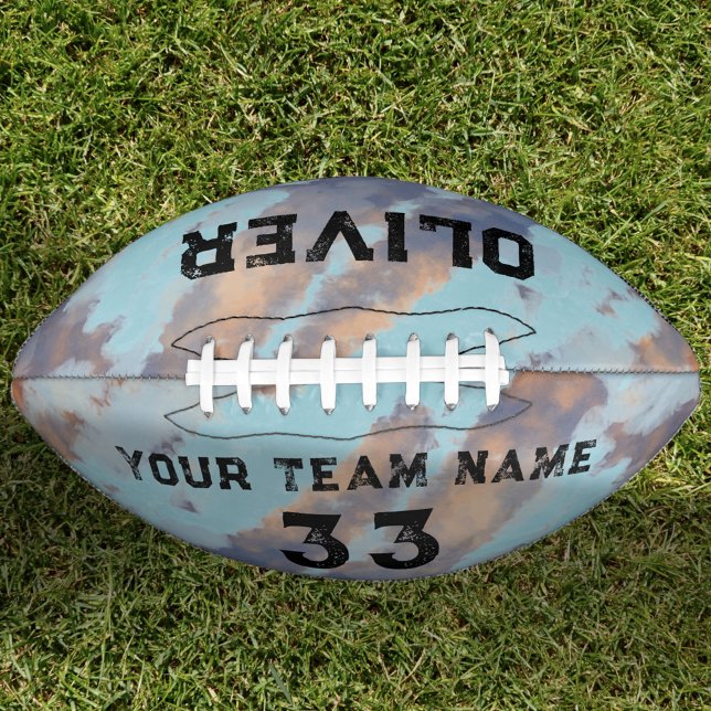 Custom Player Name & Number Team Watercolor American Football (Creator Uploaded)