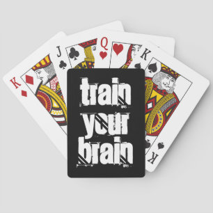 Custom playing cards for memory training