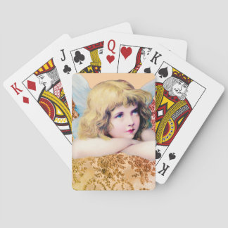 CUSTOM PLAYING CARDS VINTAGE ANGEL ON LACE