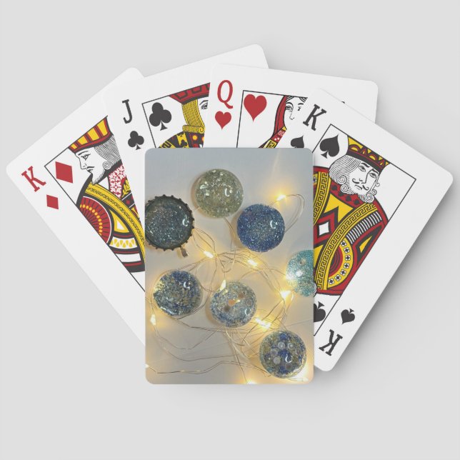 Custom Playing Cards with Glitter Sparkles (Back)