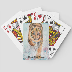 Custom Playing Cards with Original Tiger Art