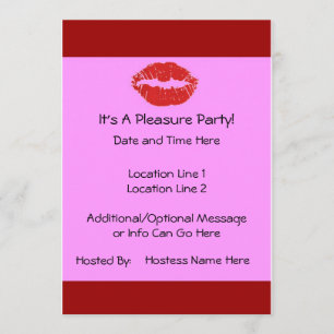 Custom Pleasure Party Invites