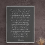 Custom Poem Print on Canvas<br><div class="desc">Add your favourite poem or verse to this high quality gallery wrap canvas. Customise the text,  font and size to make a memorable gift for yourself or loved one to admire and be inspired for years to come.</div>