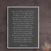 Custom Poem Print on Canvas