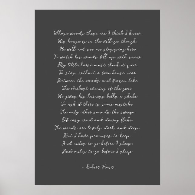 Custom Poem Song Lyric Print  (Front)
