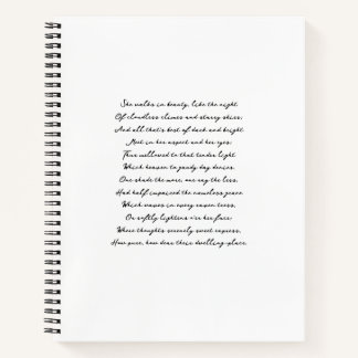 Custom Poem, Song Lyrics, Quote Notebook