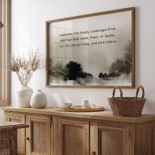 Custom Poem Upload Your Own Words Modern Farmhouse Poster
