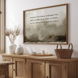 Custom Poem Upload Your Own Words Modern Farmhouse Poster