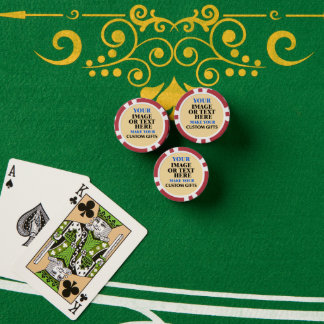 Custom Poker Chips, Personalised Casino Game Gift Chips