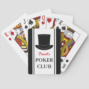Custom poker playing cards for gentlemen