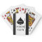 Custom poker playing cards with Ace of spades