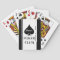 Custom poker playing cards with Ace of spades