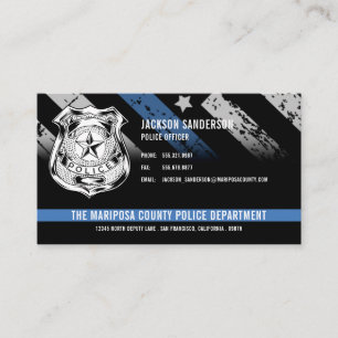 Custom Police Department Law Enforcement Logo Business Card