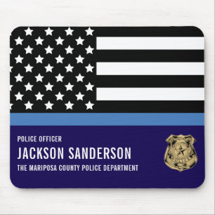 Custom Police Department Law Enforcement Officer Mouse Mat