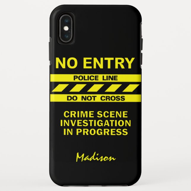 Custom Police Line custom name phone cases (Back)