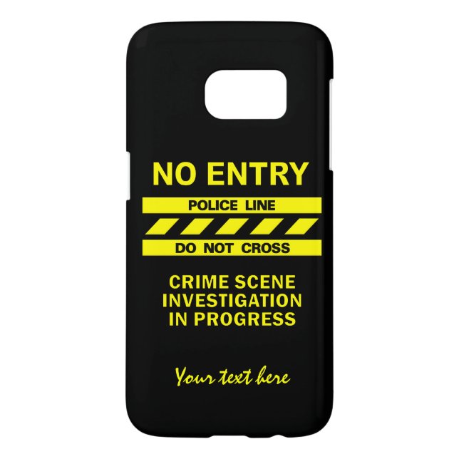 Custom Police Line custom phone cases (Back)