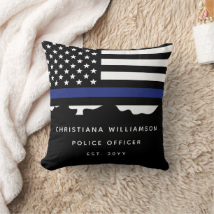 Custom Police Officer Police Academy Graduation Cushion