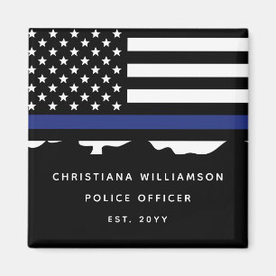 Custom Police Officer Police Academy Graduation  Magnet