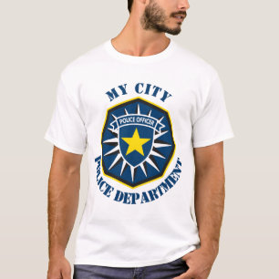 Custom Police Officer Star T-Shirt