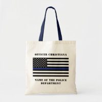 Custom Police Officer Thin Blue Line Police Dept.