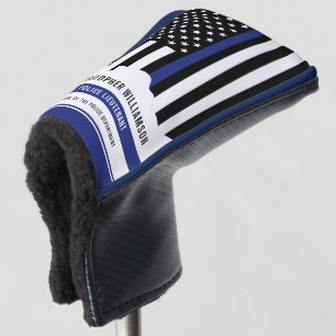 Custom Police Officer Thin Blue Line Police Golf Head Cover