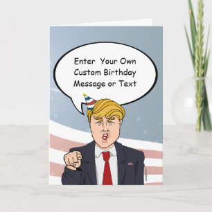 Custom Political Birthday Greeting Card