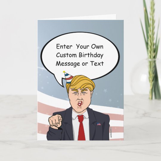 Custom Political Birthday Greeting Card Zazzle.co.uk