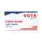 Custom Political Campaign Election Business Card