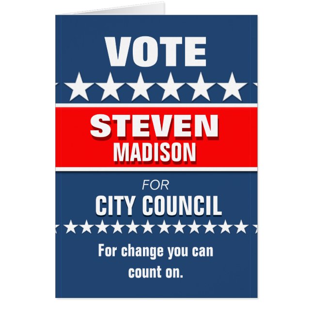 Custom Political Campaign Template (Front)