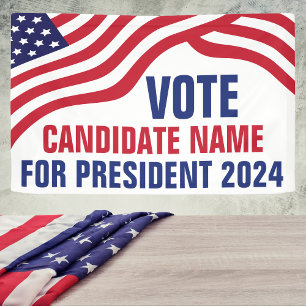 Custom Political Candidate 2024 Election Campaign Banner