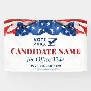 Custom Political Candidate 2026 Election Campaign Banner