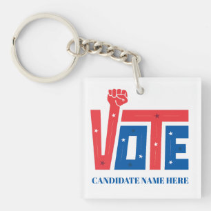 Custom Political Election Campaign Giveaways Key Ring