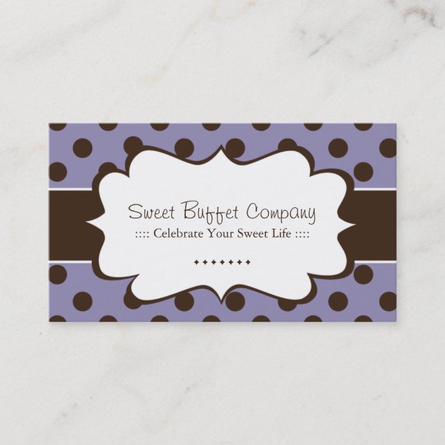 Custom Polk a Dot Business Cards (Front)
