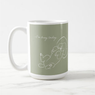 Custom Poodle Dog Mom Mug - Funny I'm Busy Today 