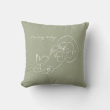 Custom Poodle Dog Mum Pillow Funny I'm Busy Today