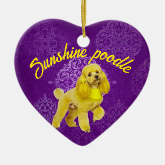 Custom Poodle Heart Ornament - A Sweet Gift