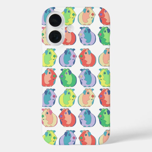 Custom Pop Art Guinea Pig Colourful Pattern Case-Mate iPhone Case (Back)