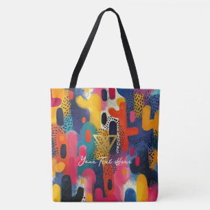 Custom : Pop Art Panache Personalised Tote