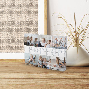 Custom Poppop Grandchildren Photo Block