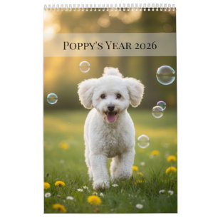 Custom Poppy Dog 2026 Calendar